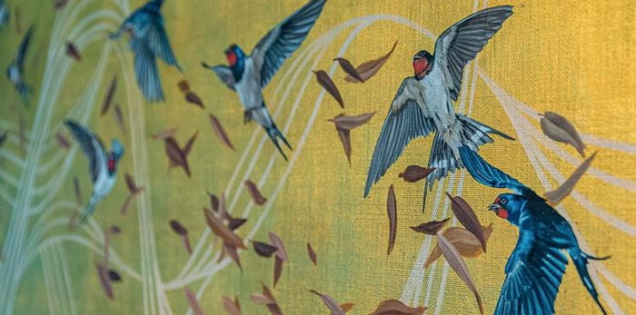 A close up of artwork by Joanna Charlotte